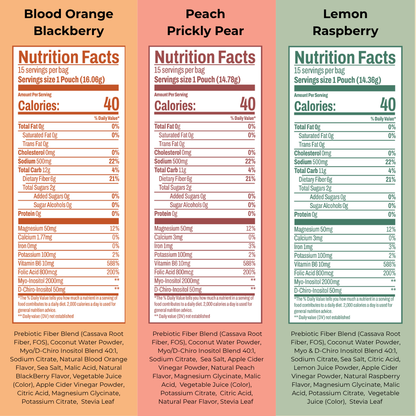 Electrolyte Drink Mixes for Women's Hormone Health- Monthly Supply (30 Pack)